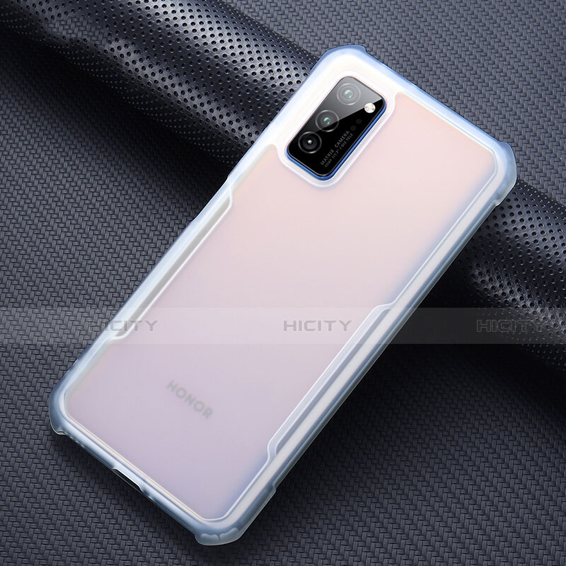 Custodia Silicone Trasparente Specchio Laterale Cover per Huawei Honor View 30 5G Chiaro