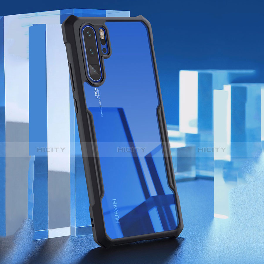 Custodia Silicone Trasparente Specchio Laterale Cover per Huawei P30 Pro