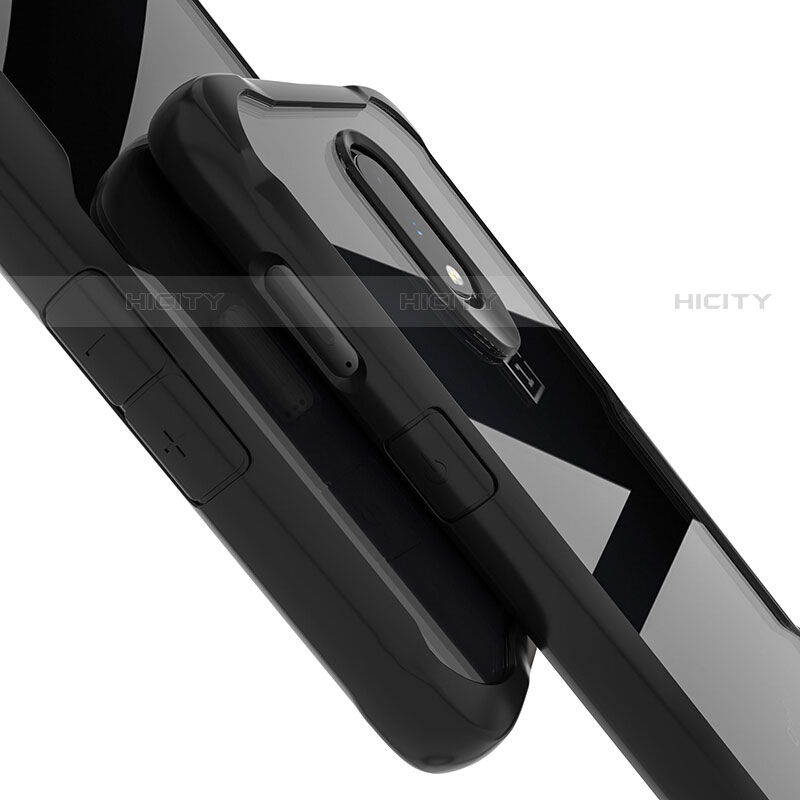 Custodia Silicone Trasparente Specchio Laterale Cover per OnePlus 7