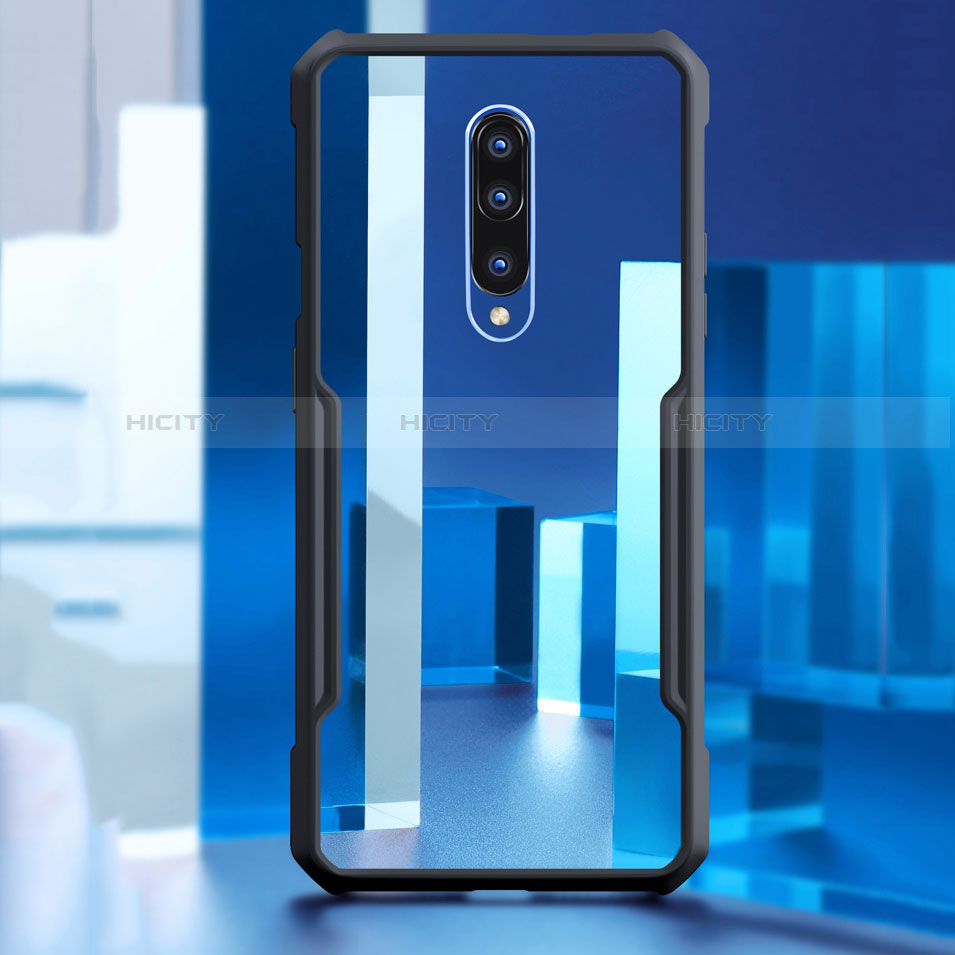 Custodia Silicone Trasparente Specchio Laterale Cover per OnePlus 7 Pro