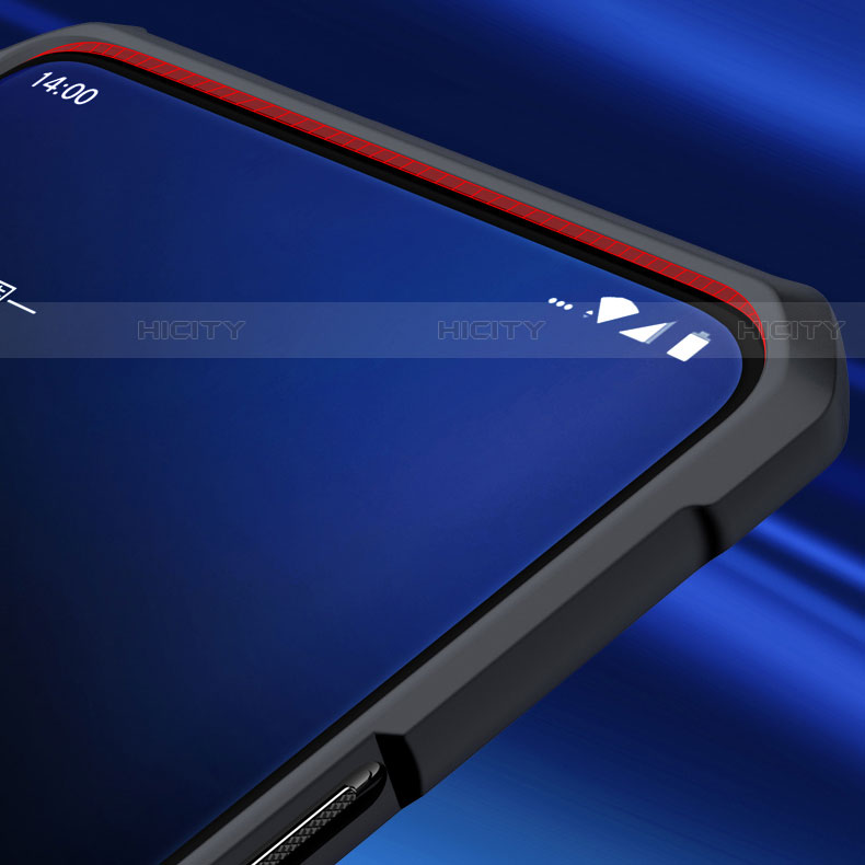 Custodia Silicone Trasparente Specchio Laterale Cover per OnePlus 7 Pro