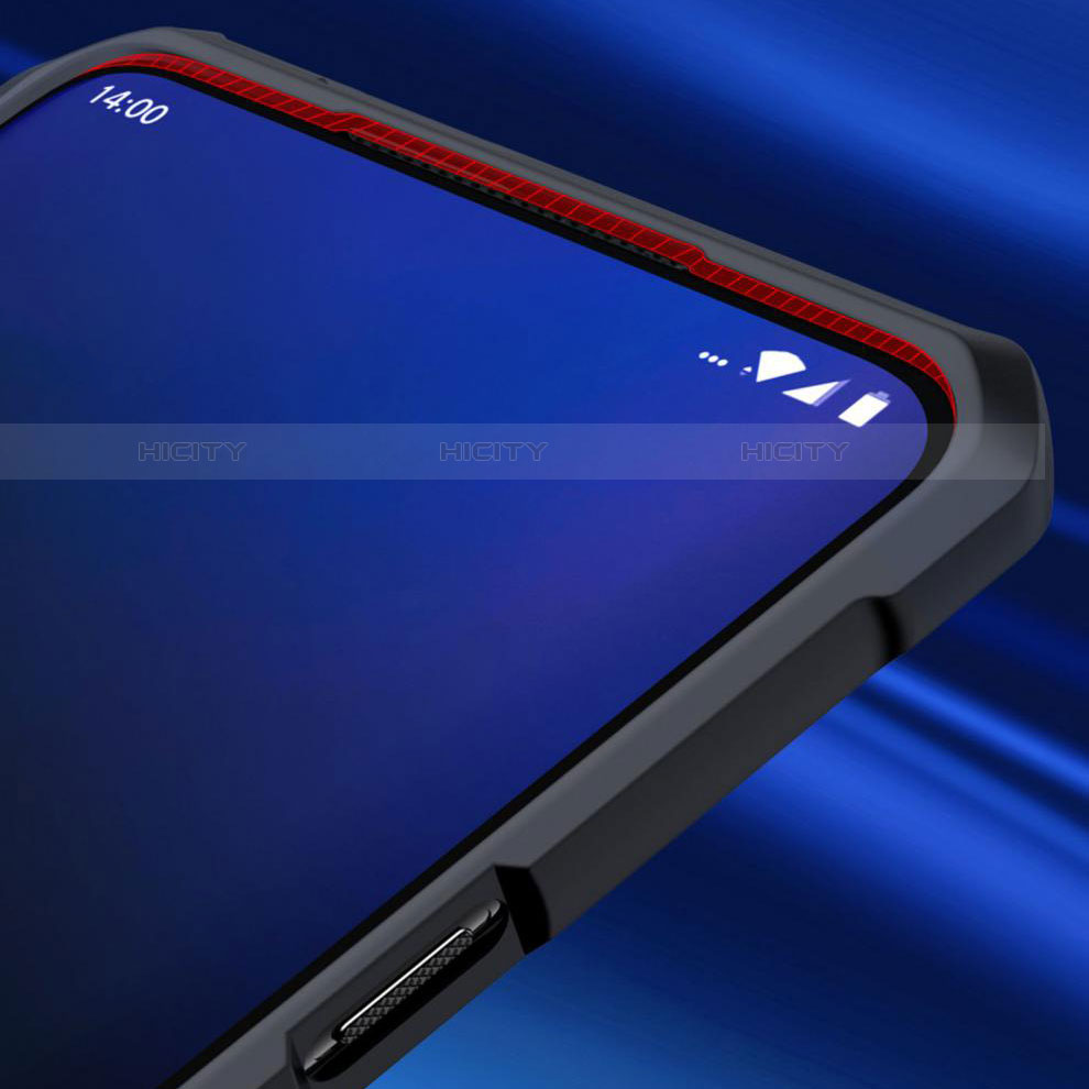 Custodia Silicone Trasparente Specchio Laterale Cover per OnePlus 7T Pro