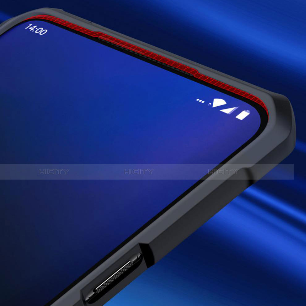 Custodia Silicone Trasparente Specchio Laterale Cover per OnePlus 7T Pro 5G