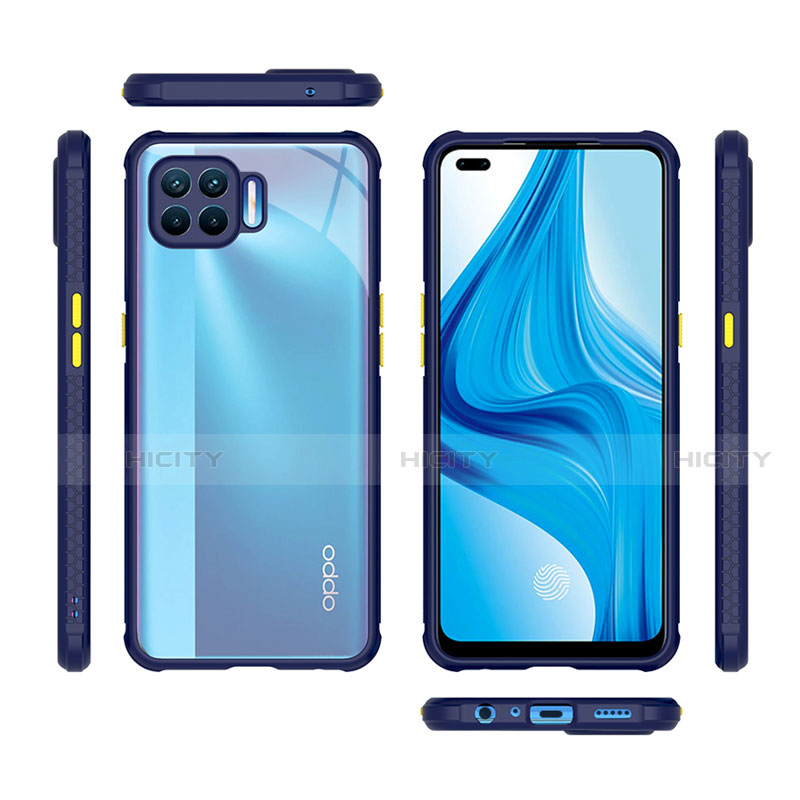 Custodia Silicone Trasparente Specchio Laterale Cover per Oppo A93