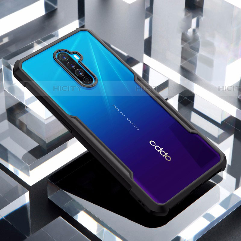 Custodia Silicone Trasparente Specchio Laterale Cover per Oppo Reno Ace