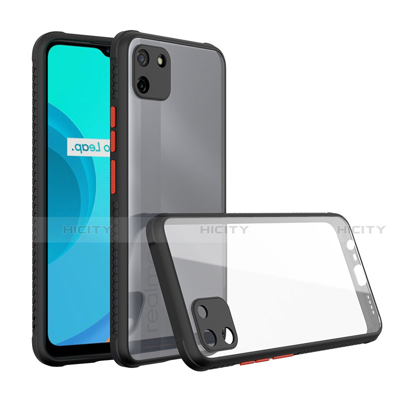 Custodia Silicone Trasparente Specchio Laterale Cover per Realme C11