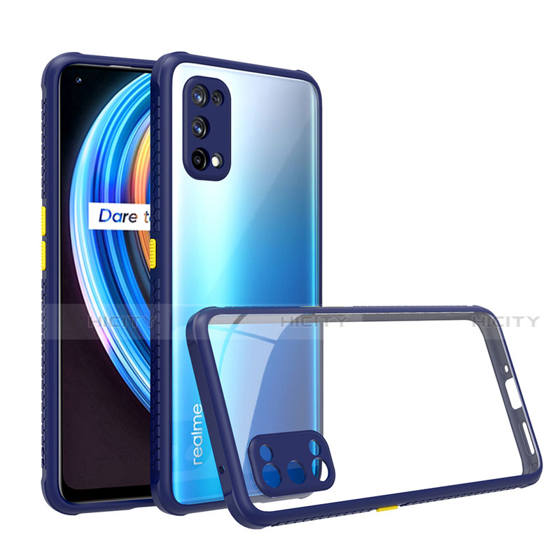 Custodia Silicone Trasparente Specchio Laterale Cover per Realme Q2 Pro 5G