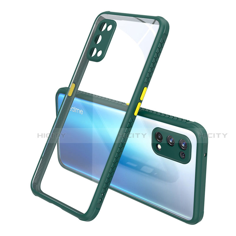 Custodia Silicone Trasparente Specchio Laterale Cover per Realme Q2 Pro 5G