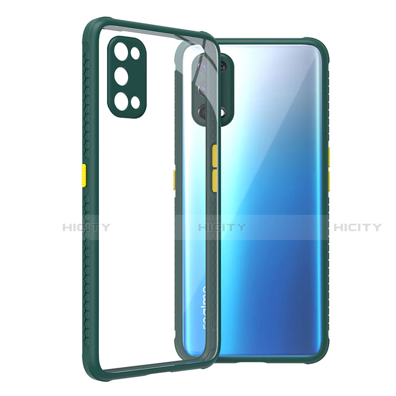 Custodia Silicone Trasparente Specchio Laterale Cover per Realme X7 Pro 5G