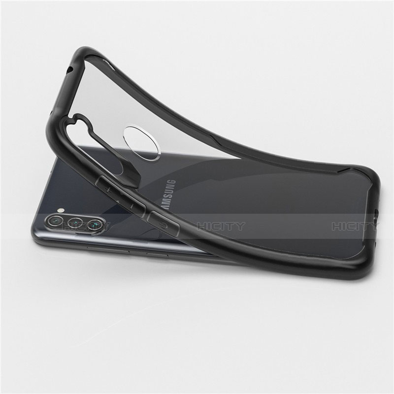 Custodia Silicone Trasparente Specchio Laterale Cover per Samsung Galaxy A11