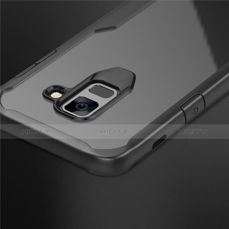 Custodia Silicone Trasparente Specchio Laterale Cover per Samsung Galaxy A6 (2018) Dual SIM