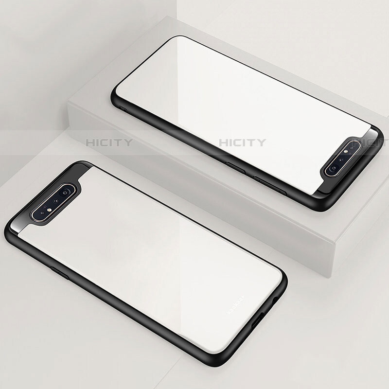 Custodia Silicone Trasparente Specchio Laterale Cover per Samsung Galaxy A90 4G