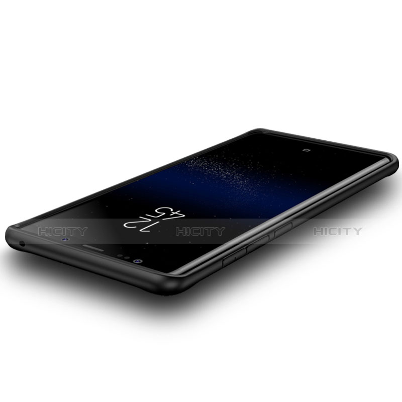 Custodia Silicone Trasparente Specchio Laterale Cover per Samsung Galaxy Note 8