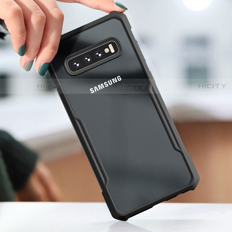 Custodia Silicone Trasparente Specchio Laterale Cover per Samsung Galaxy S10 5G