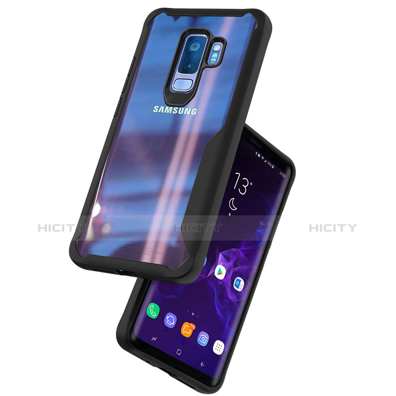 Custodia Silicone Trasparente Specchio Laterale Cover per Samsung Galaxy S9 Plus