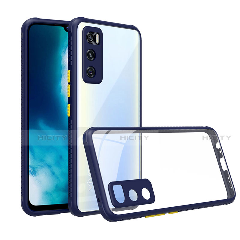 Custodia Silicone Trasparente Specchio Laterale Cover per Vivo V20 SE