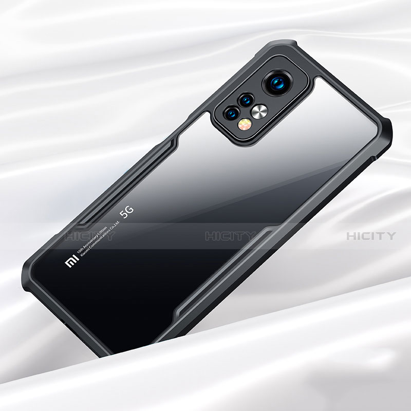 Custodia Silicone Trasparente Specchio Laterale Cover per Xiaomi Mi 10T Pro 5G Nero
