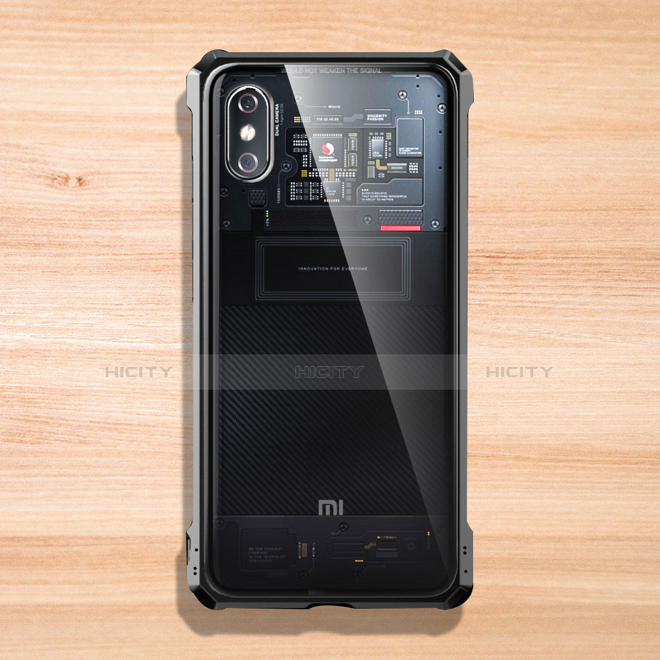 Custodia Silicone Trasparente Specchio Laterale Cover per Xiaomi Mi 8 Explorer