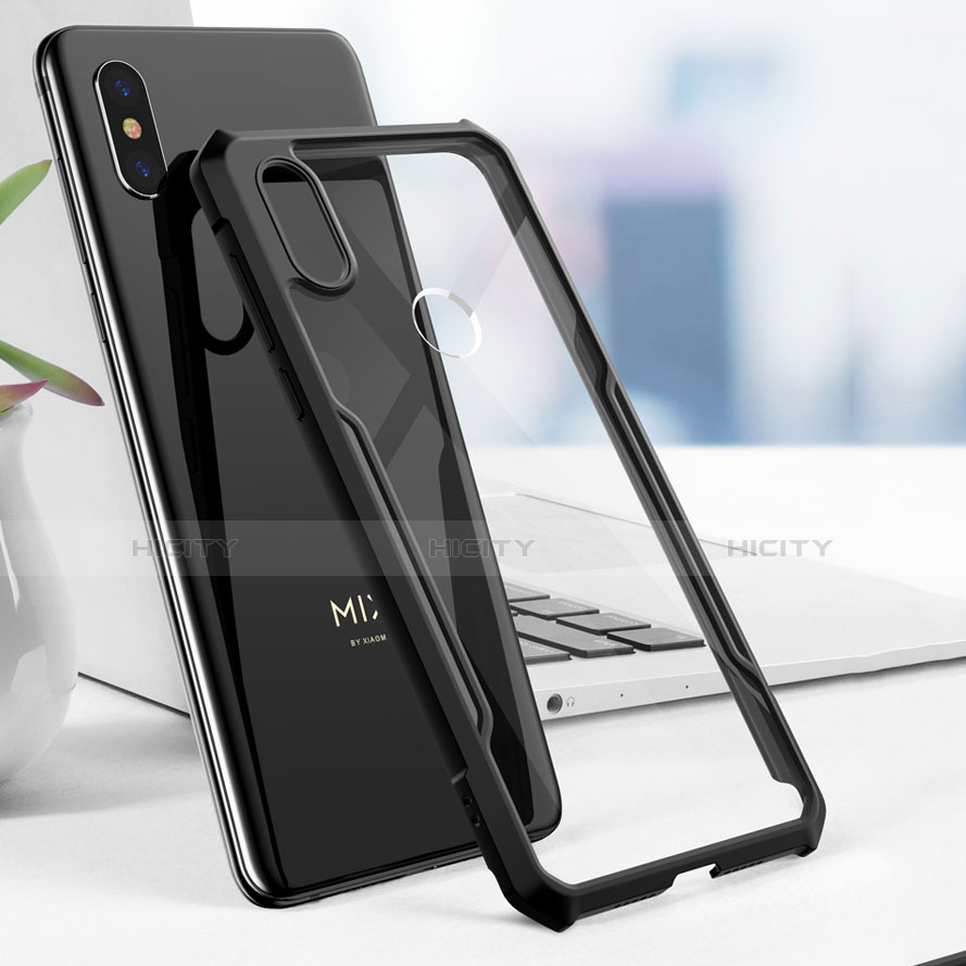 Custodia Silicone Trasparente Specchio Laterale Cover per Xiaomi Mi Mix 3