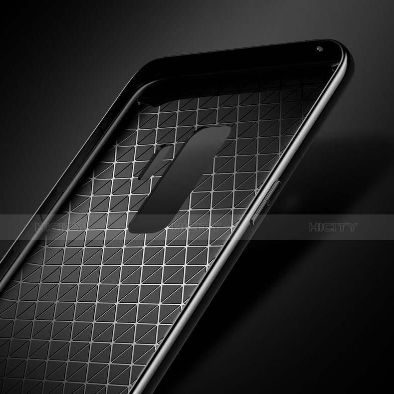 Custodia Silicone Trasparente Specchio Laterale Cover S01 per Samsung Galaxy S9 Plus