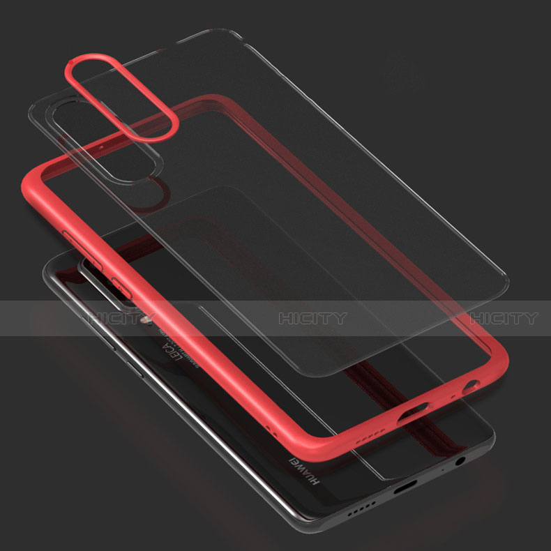 Custodia Silicone Trasparente Specchio Laterale Cover T01 per Huawei P30