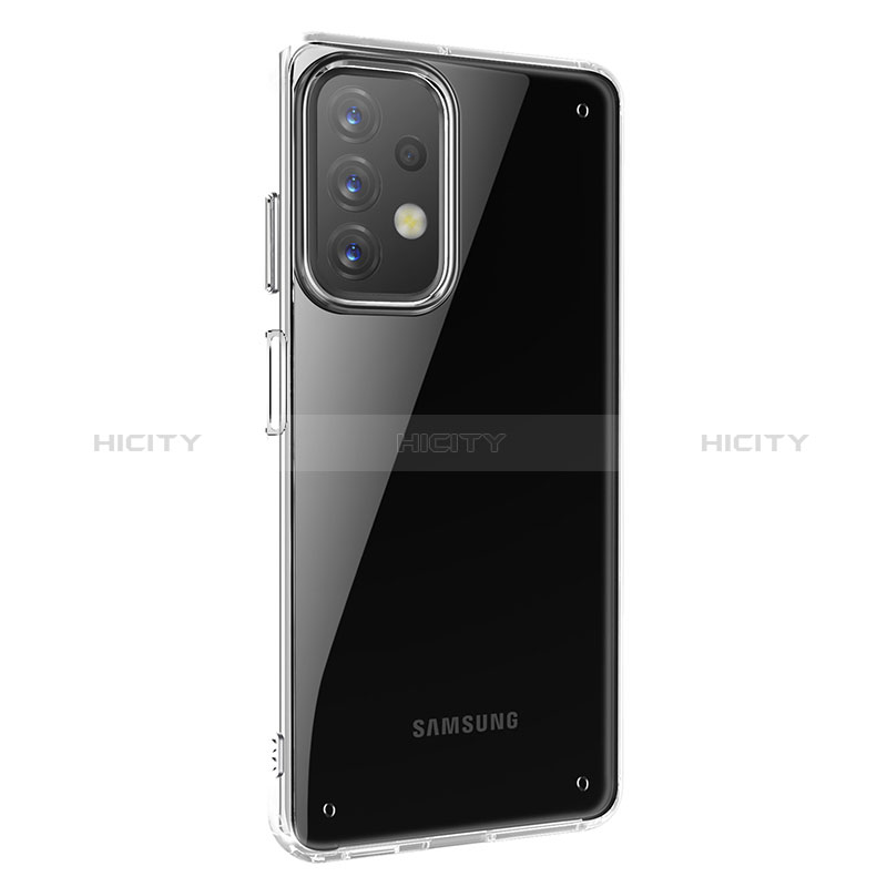 Custodia Silicone Trasparente Specchio Laterale Cover WL2 per Samsung Galaxy A23 5G