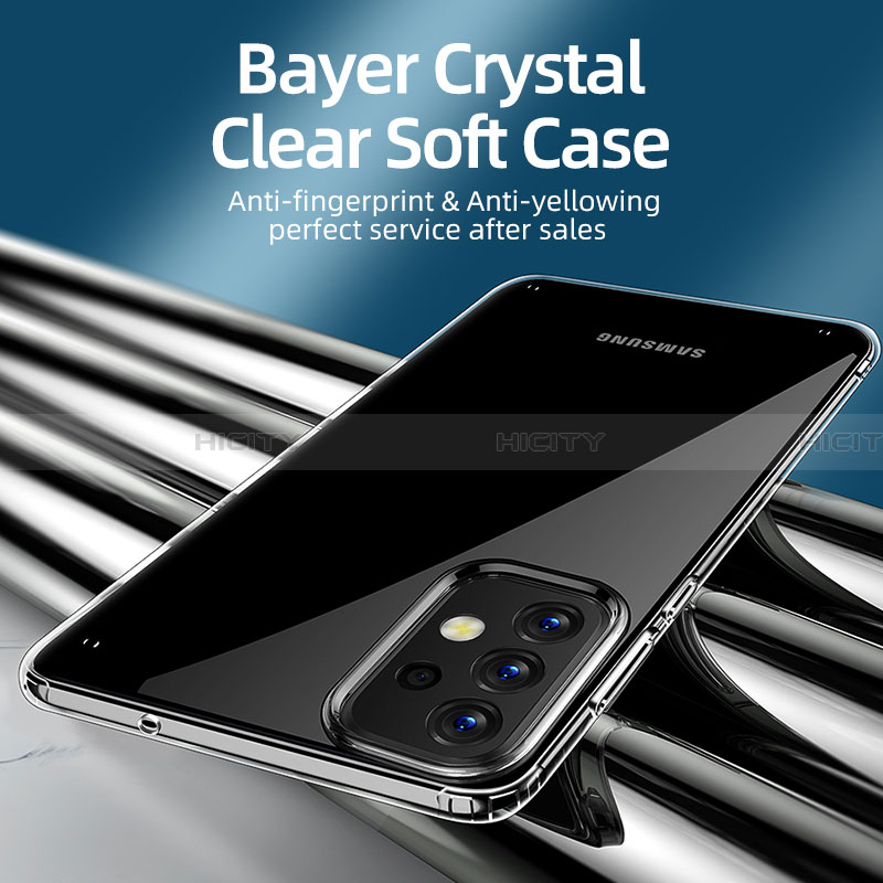 Custodia Silicone Trasparente Specchio Laterale Cover WL2 per Samsung Galaxy A33 5G