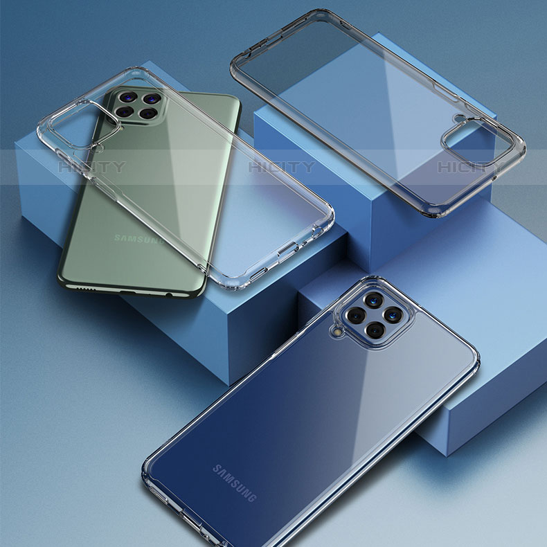 Custodia Silicone Trasparente Specchio Laterale Cover WL2 per Samsung Galaxy M33 5G