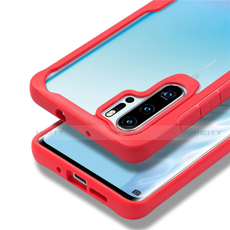 Custodia Silicone Trasparente Specchio Laterale Cover Z02 per Huawei P30 Pro