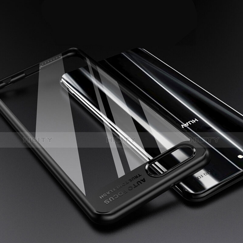 Custodia Silicone Trasparente Specchio Laterale F01 per Huawei Nova 2S Nero
