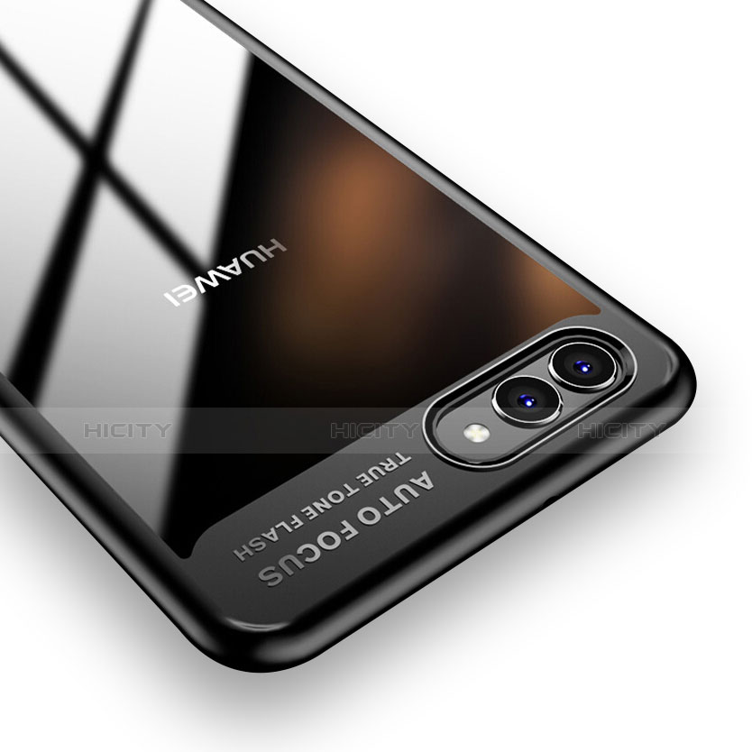 Custodia Silicone Trasparente Specchio Laterale F01 per Huawei Nova 2S Nero