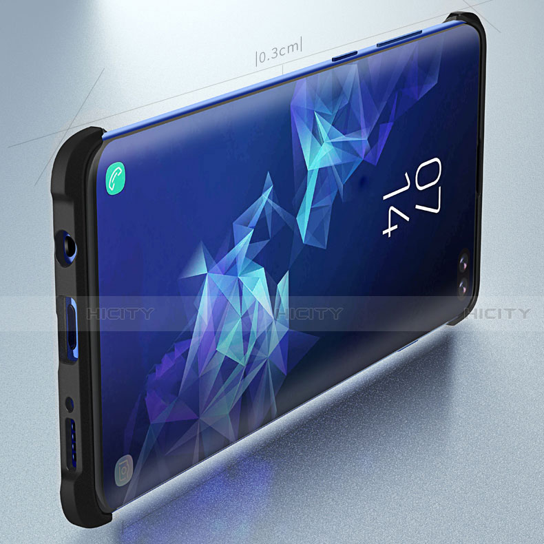Custodia Silicone Trasparente Specchio Laterale per Samsung Galaxy S10 5G Blu