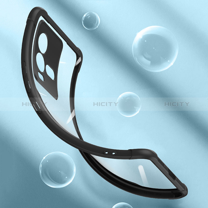 Custodia Silicone Trasparente Ultra Slim Cover Morbida con Magnetico Anello Supporto BH1 per Vivo iQOO 10 5G