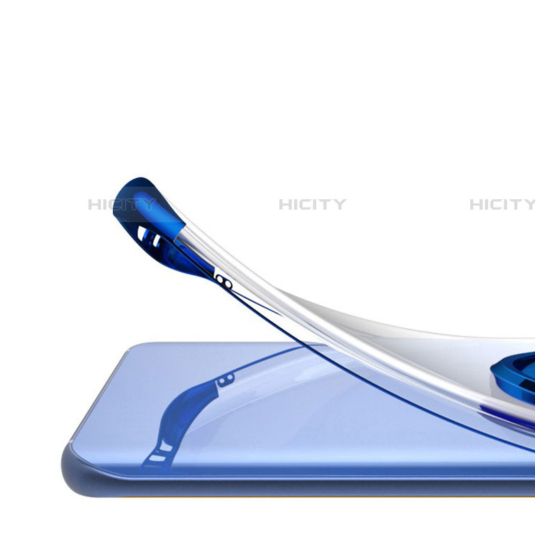 Custodia Silicone Trasparente Ultra Slim Cover Morbida con Magnetico Anello Supporto S01 per Samsung Galaxy Note 10 5G