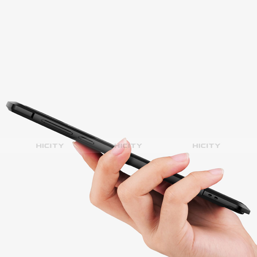 Custodia Silicone Trasparente Ultra Slim Cover Morbida con Magnetico Anello Supporto S01 per Xiaomi Mi Mix 3