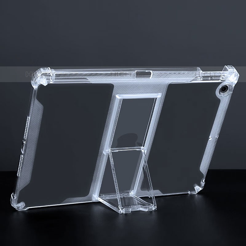 Custodia Silicone Trasparente Ultra Slim Cover Morbida con Supporto per Apple iPad 10.2 (2020) Chiaro