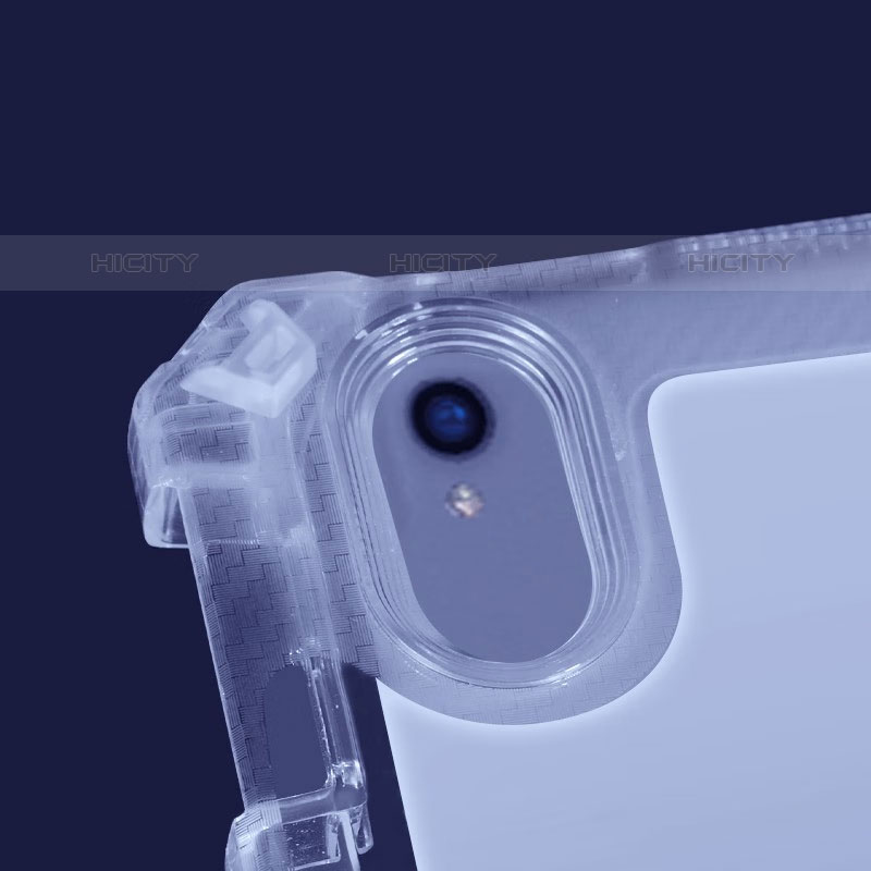 Custodia Silicone Trasparente Ultra Slim Cover Morbida con Supporto per Apple iPad Air 3 Chiaro
