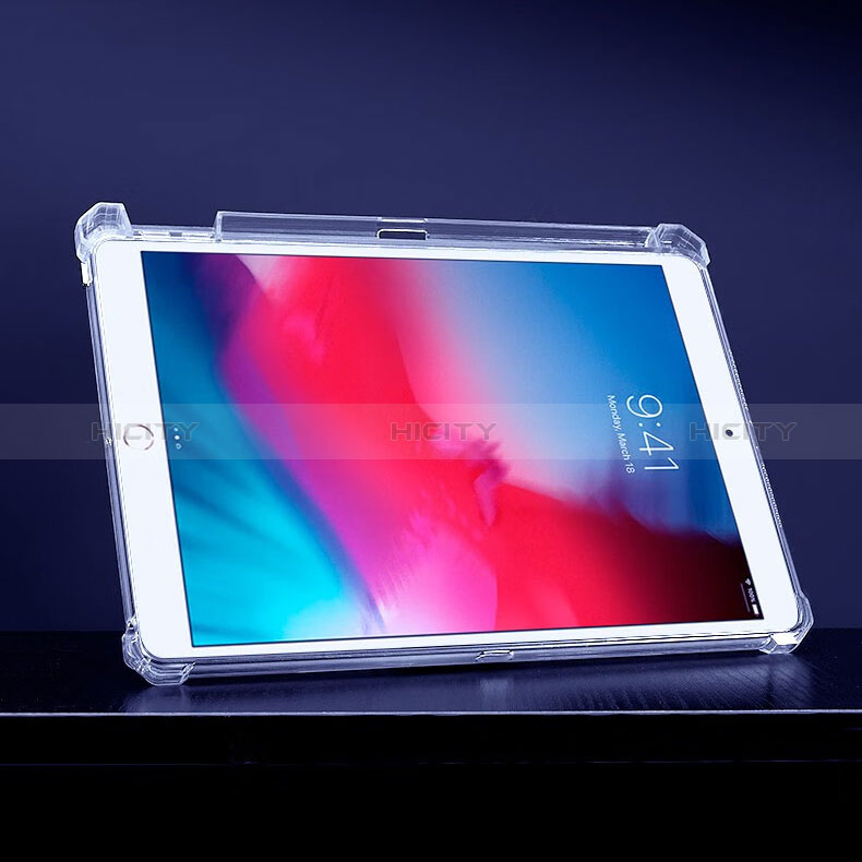 Custodia Silicone Trasparente Ultra Slim Cover Morbida con Supporto per Apple iPad Mini 4 Chiaro