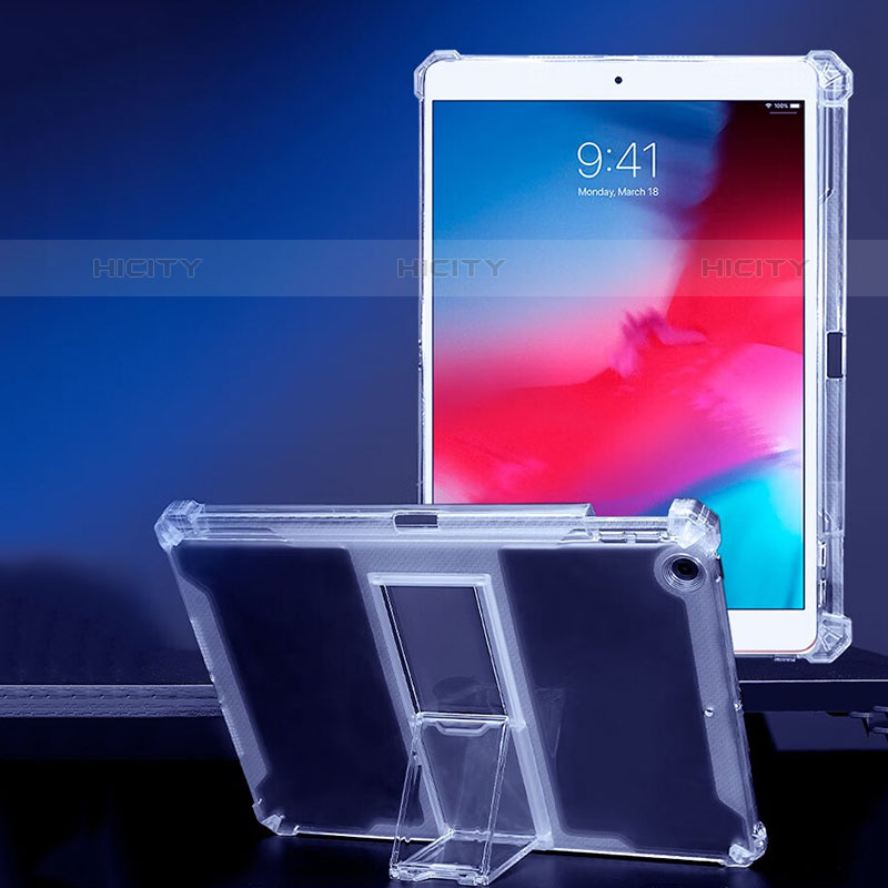 Custodia Silicone Trasparente Ultra Slim Cover Morbida con Supporto per Apple iPad Mini 5 (2019) Chiaro