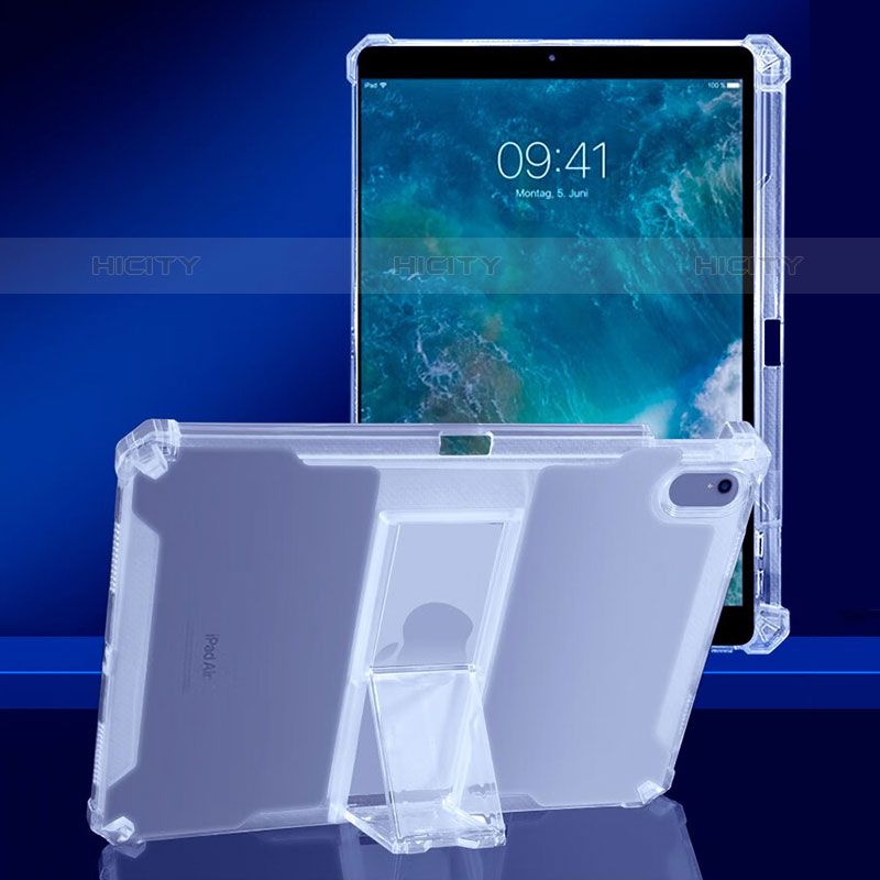Custodia Silicone Trasparente Ultra Slim Cover Morbida con Supporto per Apple iPad Pro 10.5 Chiaro