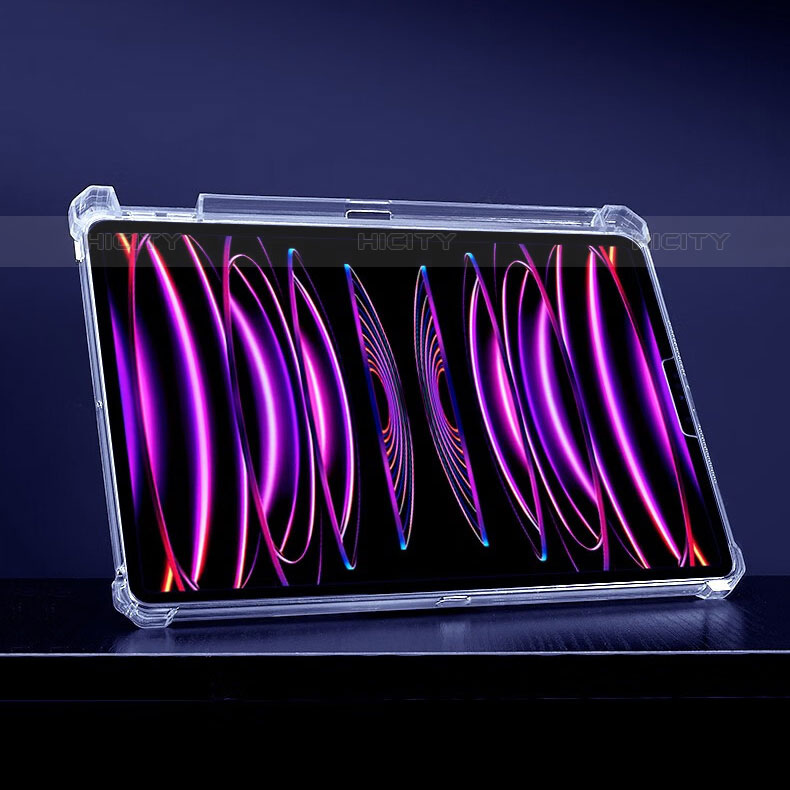 Custodia Silicone Trasparente Ultra Slim Cover Morbida con Supporto per Apple iPad Pro 11 (2020) Chiaro