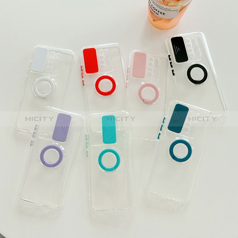 Custodia Silicone Trasparente Ultra Slim Cover Morbida con Supporto per Xiaomi Redmi 9