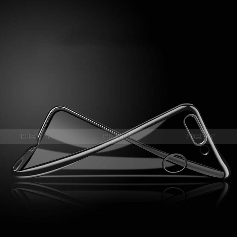 Custodia Silicone Trasparente Ultra Slim Morbida con Anello Supporto per Huawei Enjoy 8 Plus Chiaro