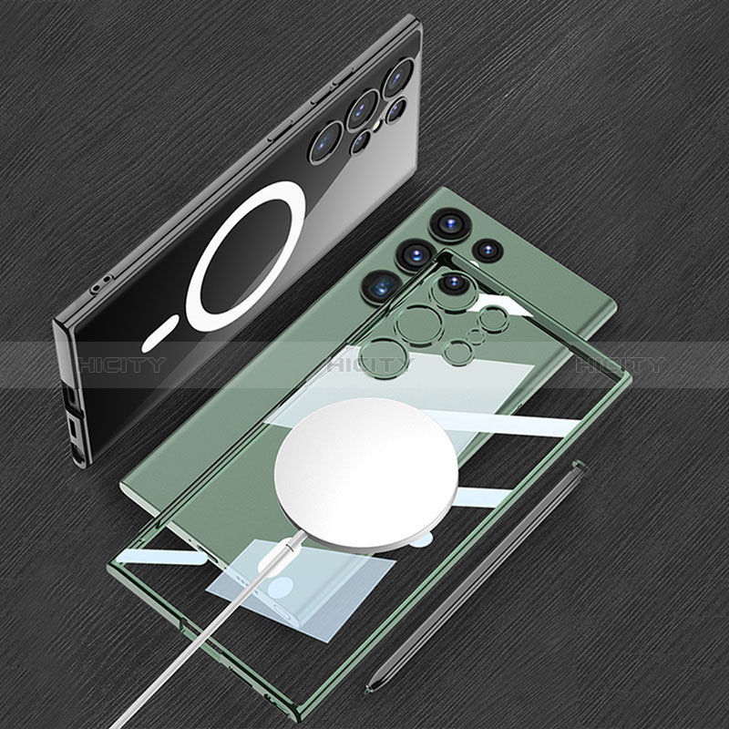 Custodia Silicone Trasparente Ultra Slim Morbida con Mag-Safe Magnetic AC1 per Samsung Galaxy S24 Ultra 5G