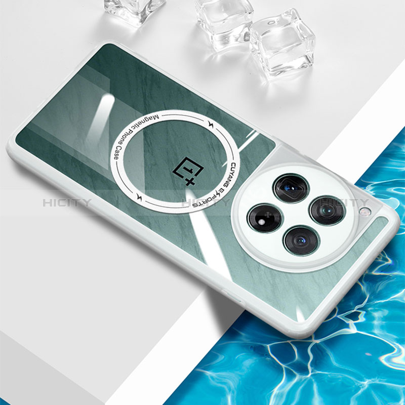 Custodia Silicone Trasparente Ultra Slim Morbida con Mag-Safe Magnetic BH1 per OnePlus 12R 5G