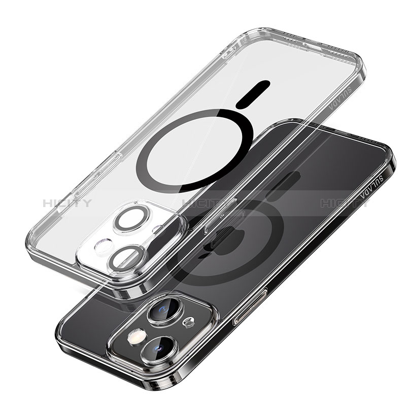 Custodia Silicone Trasparente Ultra Slim Morbida con Mag-Safe Magnetic LD1 per Apple iPhone 13