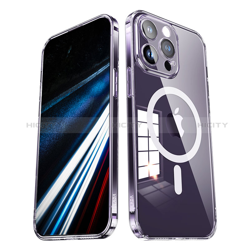 Custodia Silicone Trasparente Ultra Slim Morbida con Mag-Safe Magnetic LD1 per Apple iPhone 13