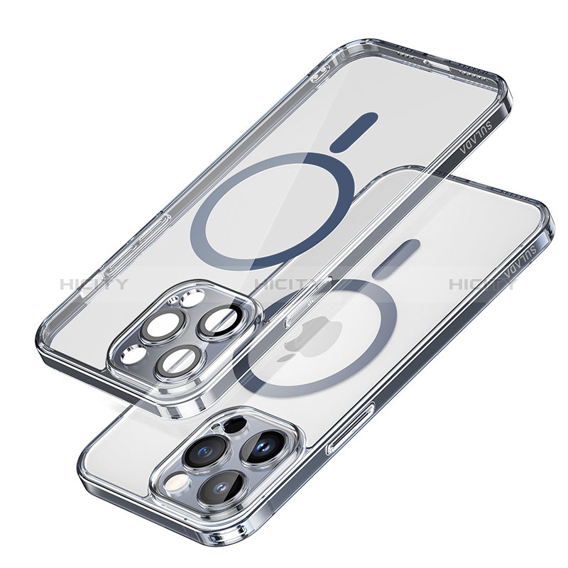 Custodia Silicone Trasparente Ultra Slim Morbida con Mag-Safe Magnetic LD1 per Apple iPhone 13 Pro