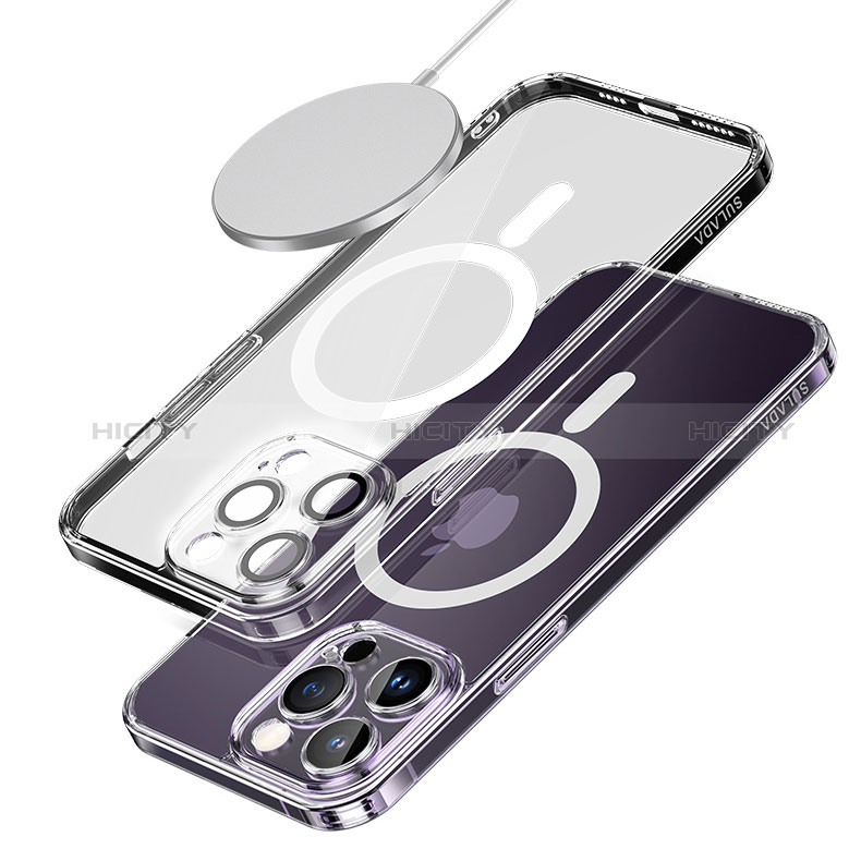 Custodia Silicone Trasparente Ultra Slim Morbida con Mag-Safe Magnetic LD1 per Apple iPhone 14 Plus