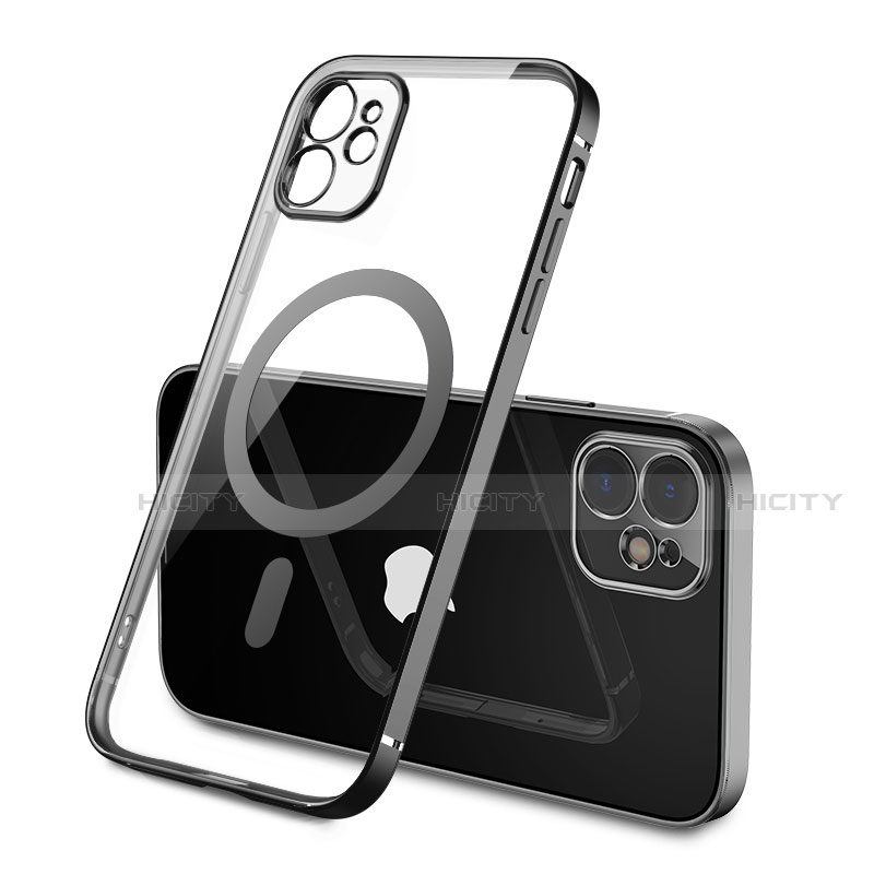 Custodia Silicone Trasparente Ultra Slim Morbida con Mag-Safe Magnetic M01 per Apple iPhone 12